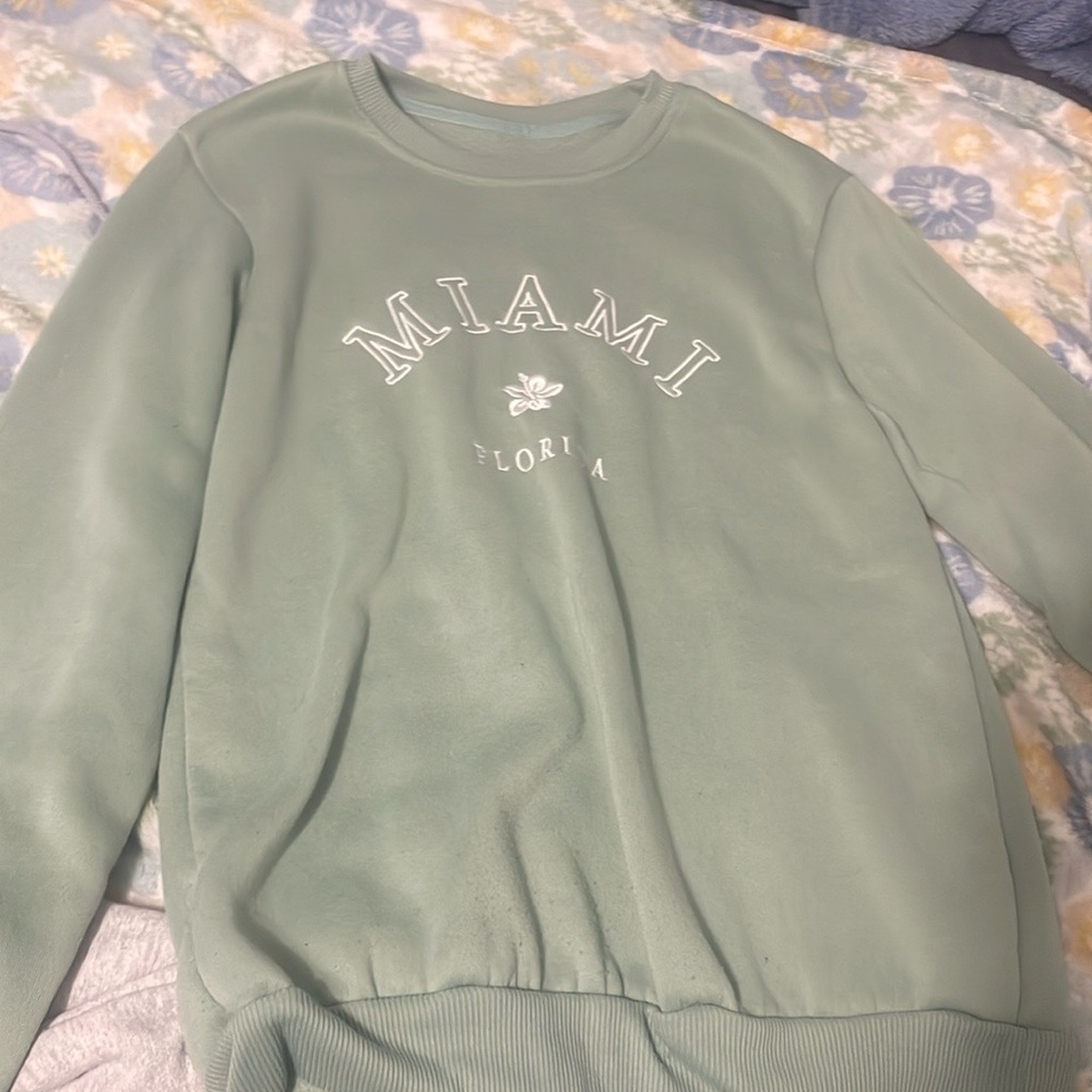Light green Miami sweatshirt